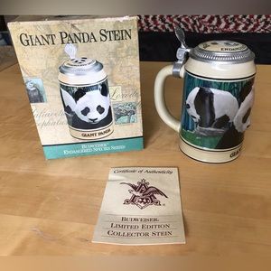 Vintage Giant Panda Stein by Anheuser Busch for National Wildlife Federation NIB